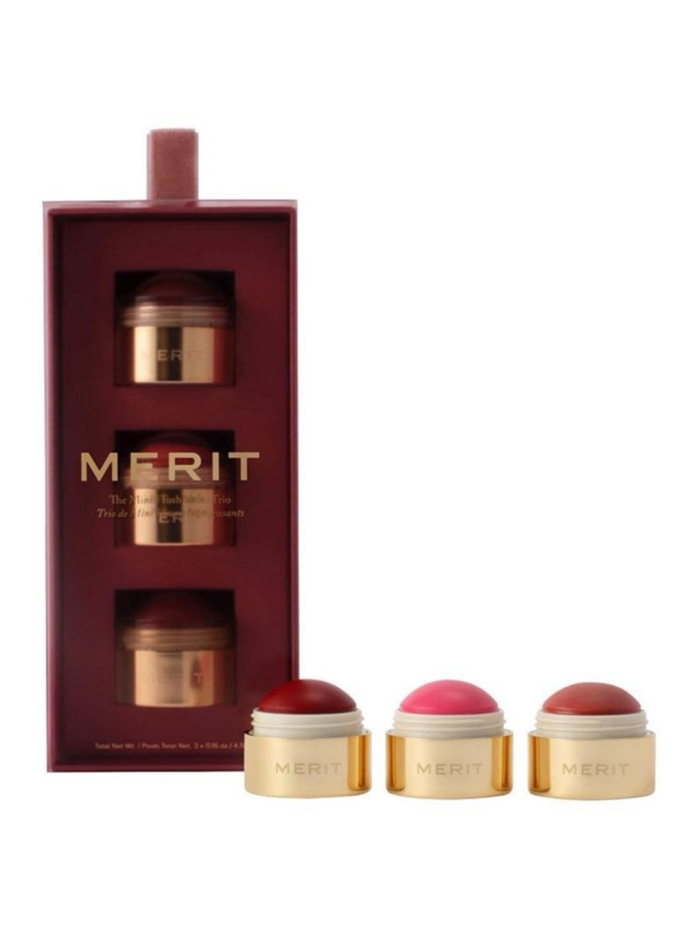 MERIT The Mini Flush Balm Trio